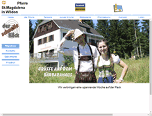 Tablet Screenshot of pfarre-wildon.at